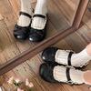 Round Head Mary Jane Small Leather Shoes 2025 Spring and Autumn New White Retro Fashion Versatile Platform Bow Single Shoes Women