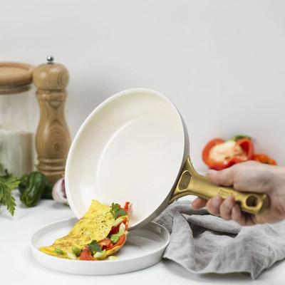 СКОВОРОДА GREENPAN PADOVA и Вок (28см) Можно мыть в посудомоечной машине, без ПФАС, коричневый