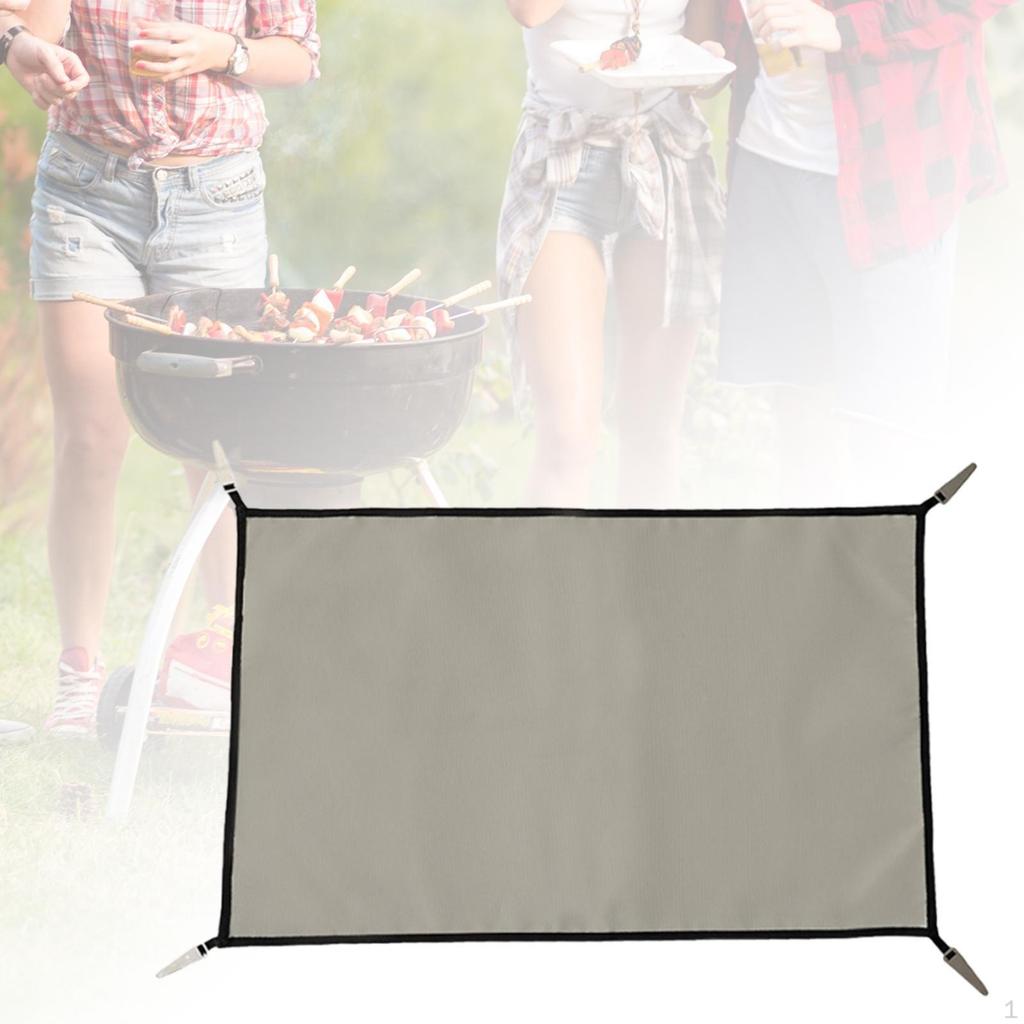 Fireproof Mat Camping Cloth Portable Heat Insulation BBQ Supplies Grill Flame