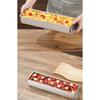 304 Stainless Steel Rectangular Tiramisu Mold With Acrylic Lid, Adjustable Baffle Long Strip Cake Baking Tray