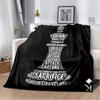 Chess King Pawn Motivational Quote Throw Blanket Born To Be A King Black Red Print Soft Flannel Blanket Sofa Bedroom Home Decor