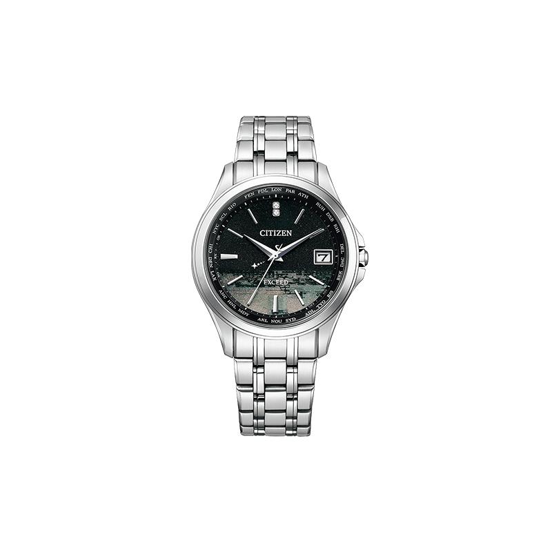 Citizen Серия Eco-Drive Водонепроницаемость 50 метров Солнечный Кварцевый Титановый Ремешок 38 мм Мужские Часы Черный Циферблат CB1080-52F