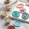 Wedding Flower Engagement Scrapbook Decoration Wax Seal Stamp Fire Paint Seal Stamp Embossed Stamp