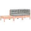 Vidaxl Sofa Ogrodowa Z Poduszkami I Podnóżkiem, Drewno Daglezjowe