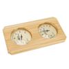 Wooden Sauna Hygrothermograph Golden Plate 0 To 120 Celsius 0 To 100 Humidity Sauna Thermometer for Indoor Family