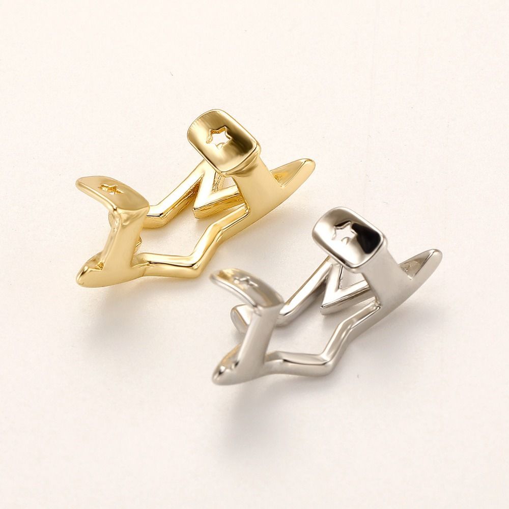 Медные Дентал Грилзы Хип-хоп Панк Зубные Украшения Мода Пентаграмма Зубные Накладки Мужские Женские