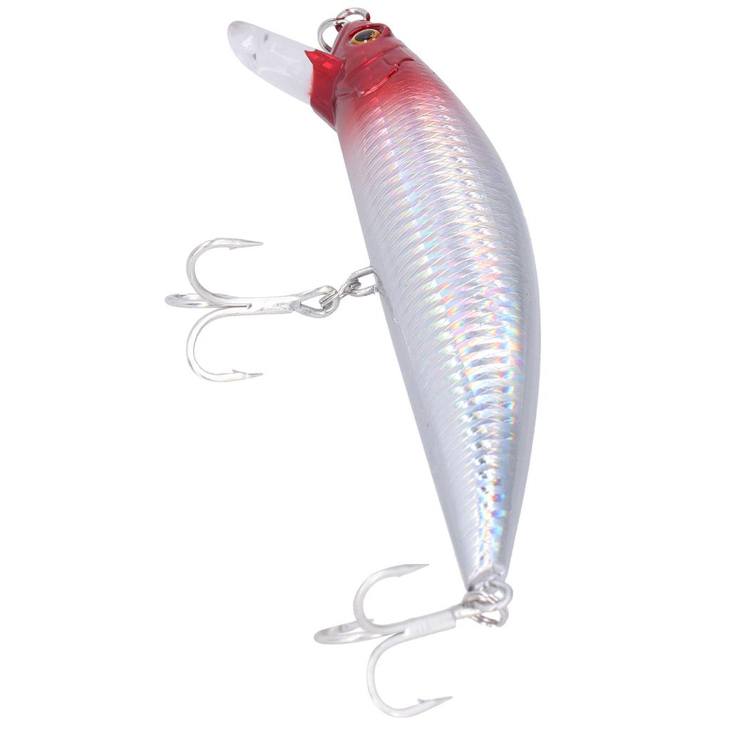 Sea Fishing Sinking Lure 60g Stainless Steel Plastic Artificial Simulation Eye Bait Accessory Red