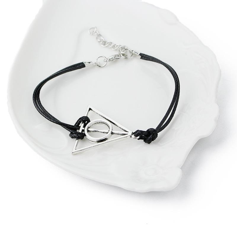 Черный браслет «Бесконечность» Hallows Wing Dream Браслет «Бесконечность» Вдохновленные подвески Браслеты