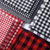 Small Checked Cotton Cloth Sewing Fabric for DIY Bed Sheet Home Decoration Children's Clothes 148cm X 50cm