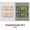 New AF1 Luminous Shoelaces Buckle Sneaker Decorations Glowing Metal Lock for Shoelace DIY Laces Chapa Shoe Accessories 2pcs/pair