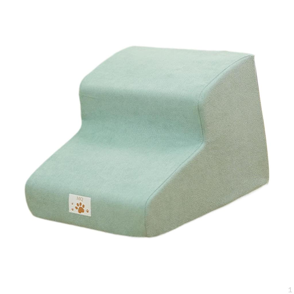 Лестница для собак, наклон 35 градусов, ступеньки для домашних животных, для внутреннего использования, портативная, с мягким нескользящим дном, легкая, моющаяся