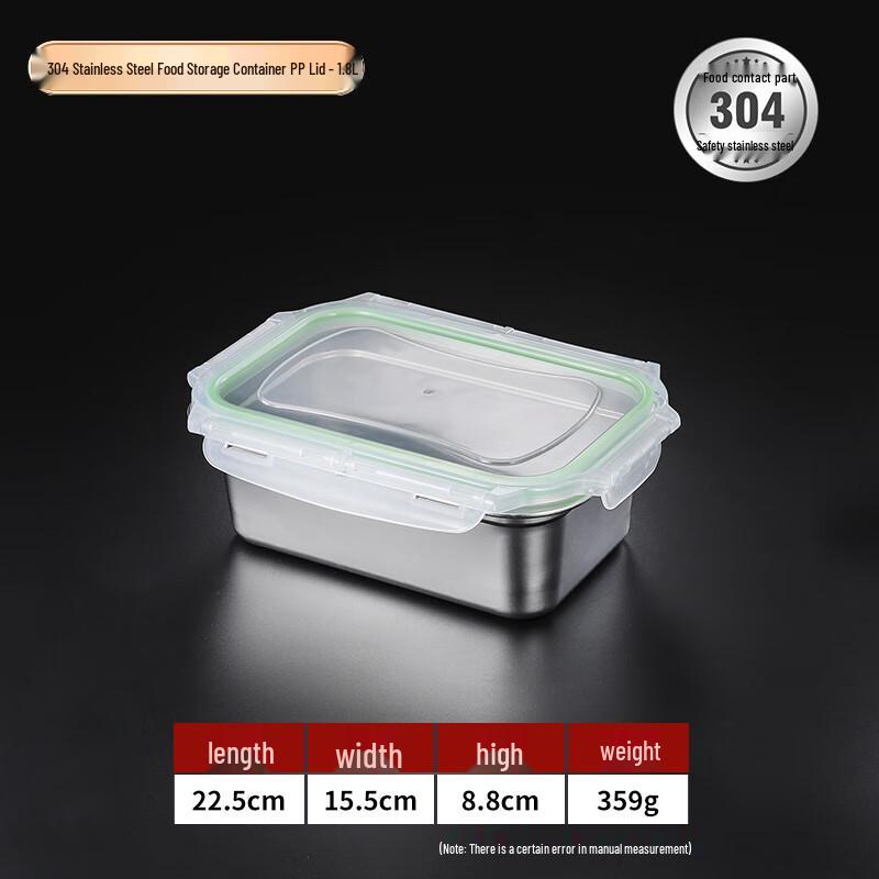 304 Stainless Steel Food Storage Container