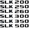 ABS Car Trunk Letters Emblem Badge Decals Sticker For Mercedes Benz SLK Class R170 R171 4MATIC SLK200 SLK300 SLK350 SLK250