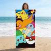 Милое пляжное полотенце P-Pokemon, быстросохнущее, супервпитывающее, многоцелевое для йоги, бассейна, спорта, дома, отличный подарок для друзей