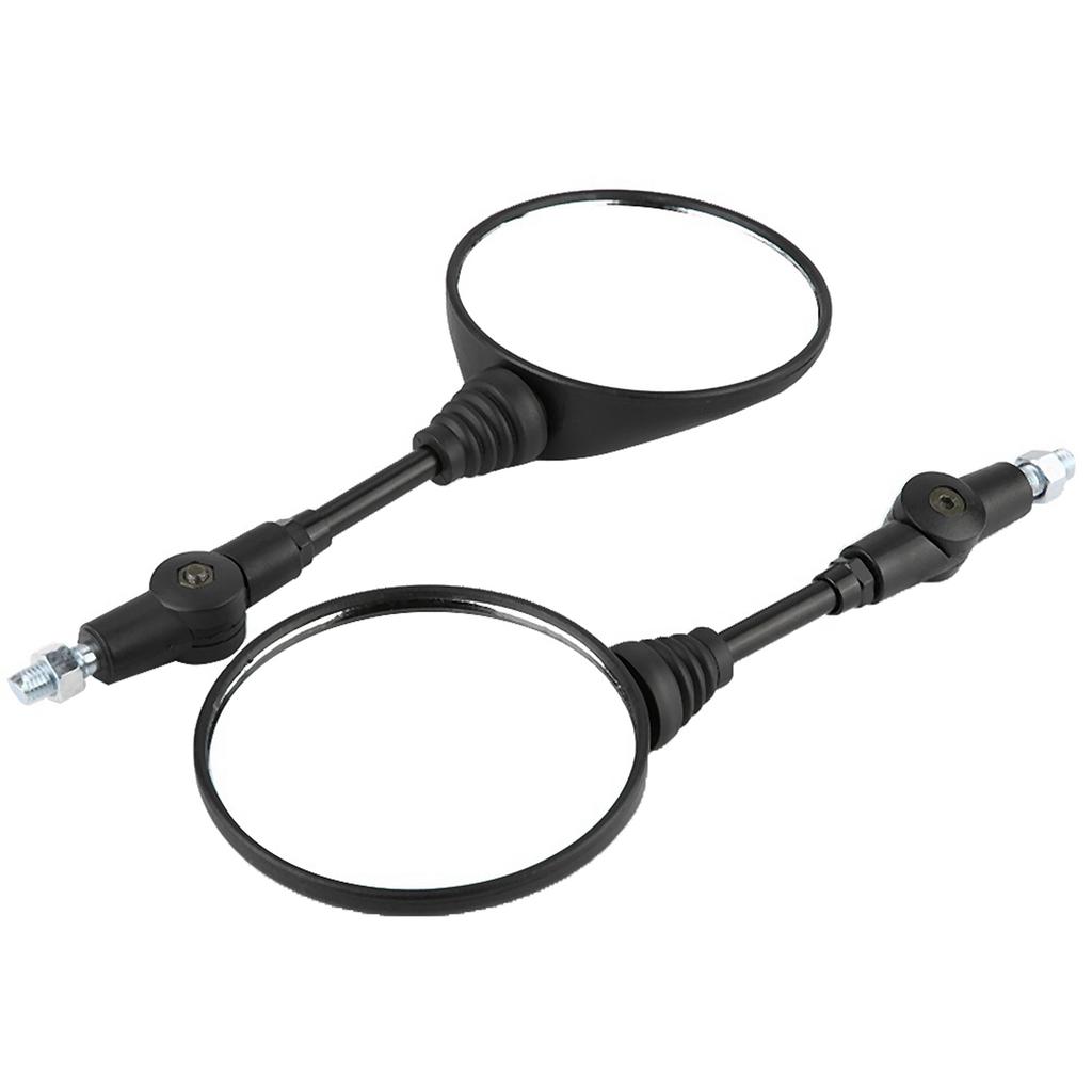 2Pcs Motorcycle Modified Folding Rearview Mirror Round Side Mirrors Replacement for KLX250 KL250