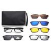Cycling Driving Polarized Magnetic Clip On Sunglasses UV400 Protection Black Glasses Frame with Sunglasses Clip