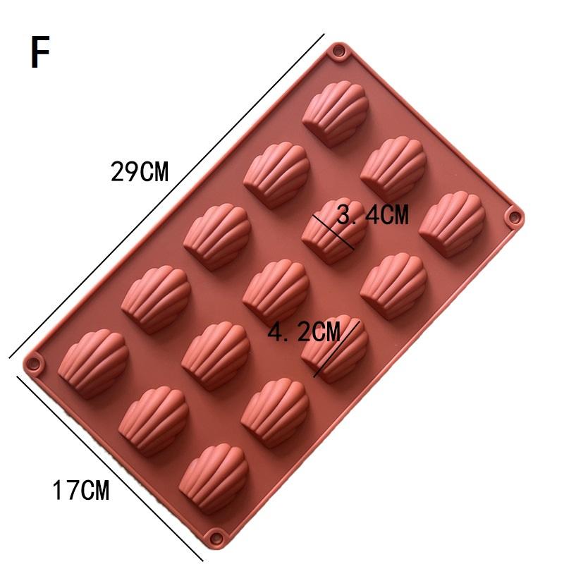 18 ячеек Мини Пищевой Силиконовый Форма для Мадленок Форма для Печенья DIY Ракушка Форма для Выпечки Кухонные Аксессуары для Выпечки