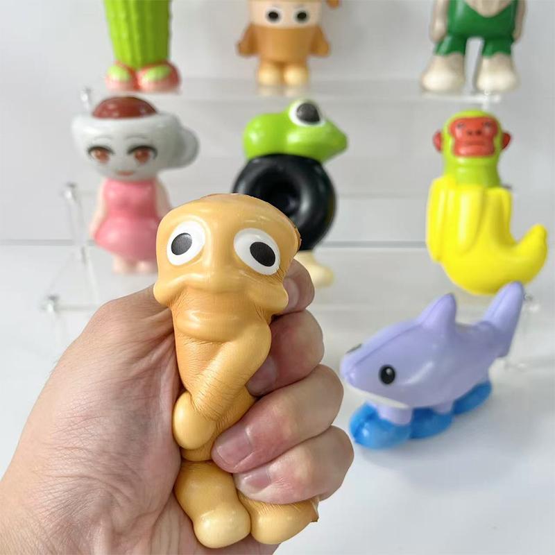 Тралалеро Тралала Непоседа Игрушки Тунгтунг Сахур Маразм Игрушка-мялка Детская Кукла для Снятия Стресса Взрослый Выражение Эмоций Аксессуар Подарок