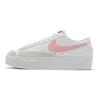 Nike Блейзер на низкой платформе, белые, розовые, глазурные женские кроссовки Summit-White Black DJ0292-103
