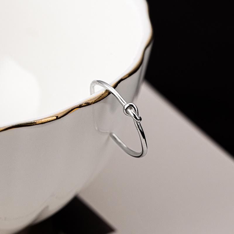 Кольцо Banyan Tree S925 Silver Knotted Open Ring для женщин - Модный и элегантный дизайн