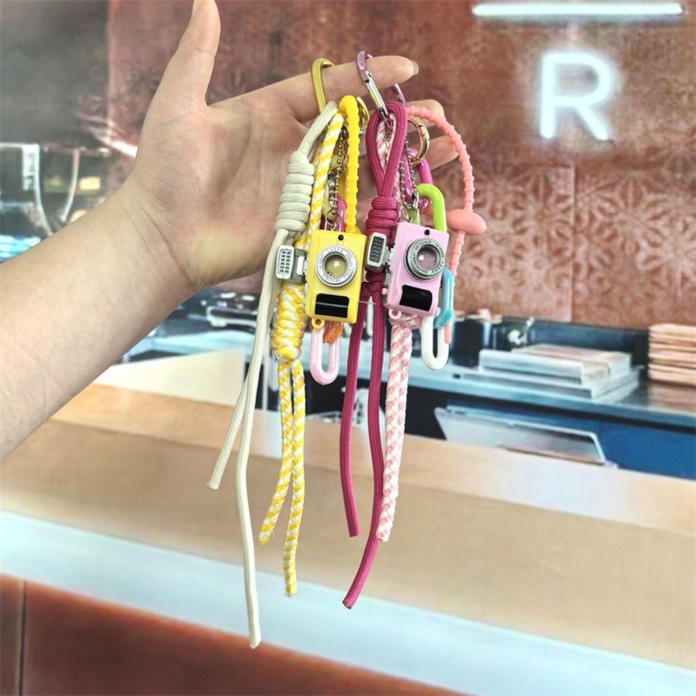 Camera-Shaped Mini Keychain Miniature Couple Hanging Rope Creative Love Hanging Buckle Couple