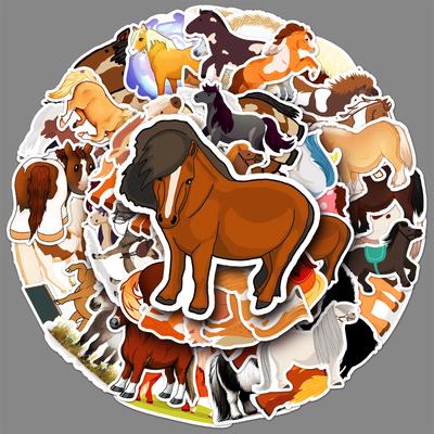 50 Мультяшных Пони Персонализированные Милые Животные Креативное Украшение Чашка для Воды Чехол для Компьютера Мобильного Телефона Водонепроницаемые Наклейки