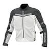 Motorcycle Jacket Light Gray Black XL 07-1274 Men's JK-1274