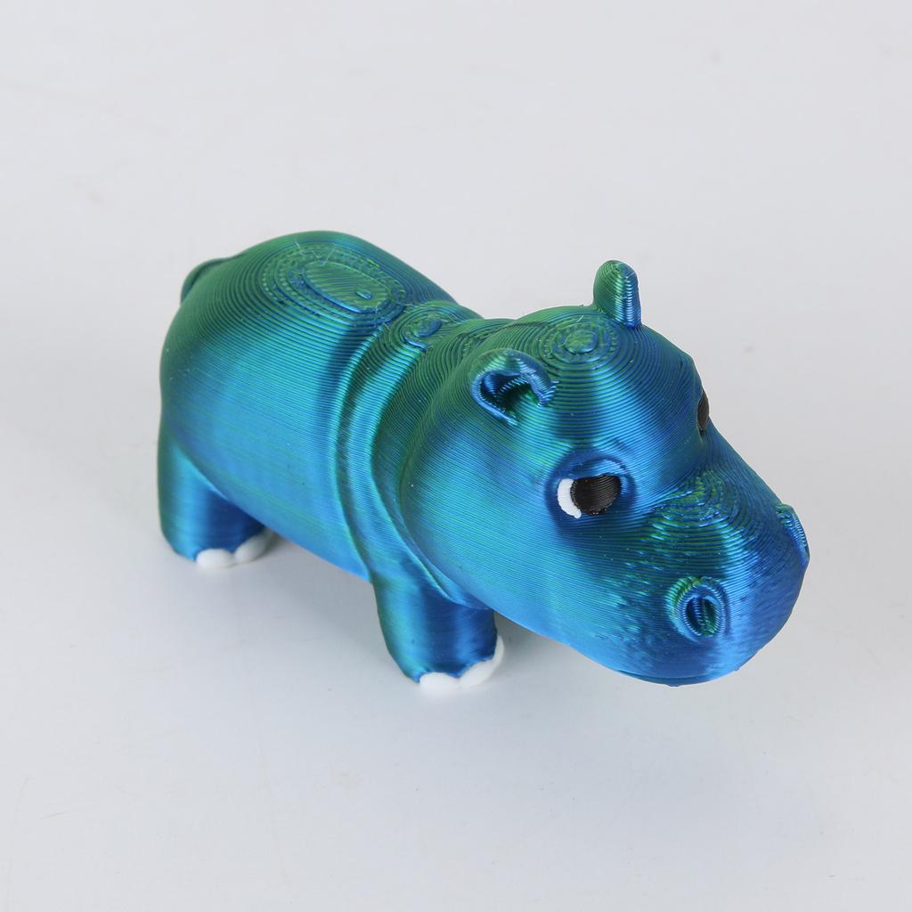 3D-печатные игрушки-бегемоты, украшения в виде бегемотов, 3D-печатные украшения в виде бегемотов, снятие стресса, подвижный бегемот