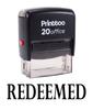 Printtoo Self Inking Rubber Stamp Office Канцелярские товары REDEEMED Custom