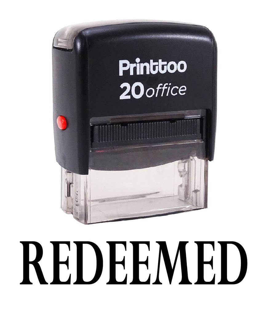 Printtoo Self Inking Rubber Stamp Office Канцелярские товары REDEEMED Custom