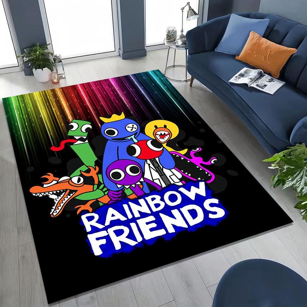 Игровой 3D ковер R-Rainbow F-Friends Мультяшный Арт для Спальни Гостиной Дивана Дома, Входной коврик, Большой Нескользящий коврик для детской игровой