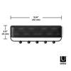 umbra Wall Storage Organizer Mesh 10kg Capacity Black Walnut 32x9x9cm 5 Sliding Hooks