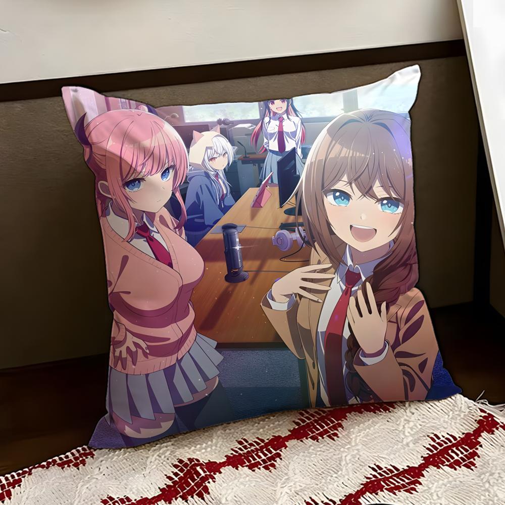 MMidnight Heart Tune anime Cushion Cover Reversible Soft Durable Pillow Cover Home Car MultiScene Use for Daily Comfort