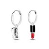 Silver Plated Hoop Earrings Moon Star Dreamcatcher Colored Zircon Fine Earring Jewelry Gift for Women