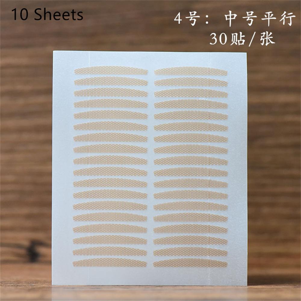 10sheet Gauze Lace Mesh Invisible Double Eyelid Sticker Waterproof Transparent Natural Self-adhesive Eyelid Tape Eye Makeup Tool