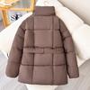 Women's Autumn and Winter Mid-length Puffer Jacket Loose and Thickened Waist To Show Thin Cotton Jacket