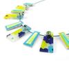[I5349] - Designer Necklace 'Liberty' Green Blue