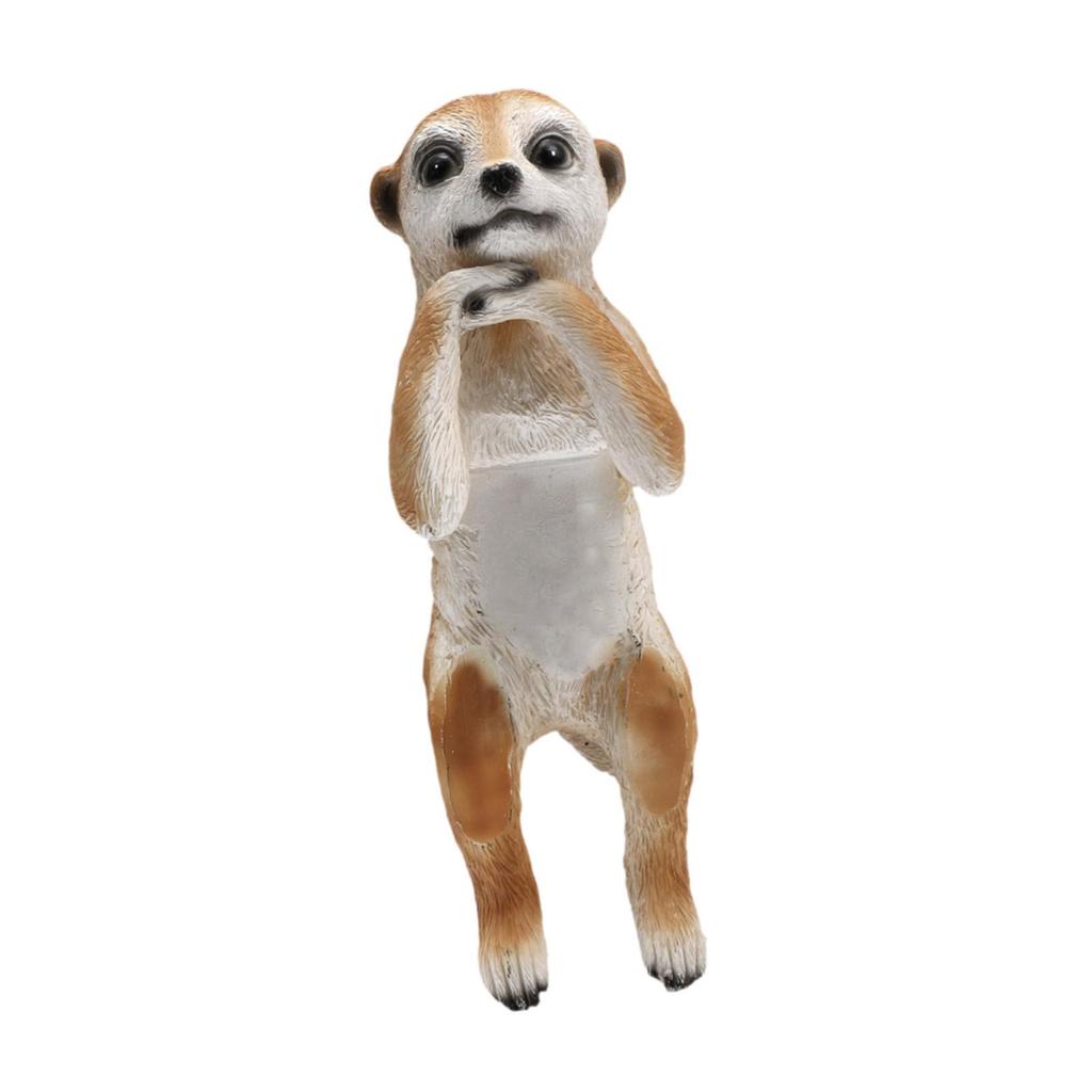 Meerkat Garden Animal Statue Housewarming Gift Funny Meerkat Figurine for Balcony Home Decoration Tabletop Outside Garden Decor