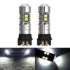 2PCS PW24W PWY24W Led Bulbs Canbus 2323 10SMD Daytime Running Light High Power DRL Lamp Car Turn Signal Light White 6000K 12V