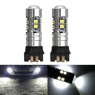 2 шт. Светодиодные лампы PW24W PWY24W Canbus 2323 10SMD Дневной ходовой свет Высокомощная лампа ДХО Автомобильный указатель поворота Белый 6000K 12V