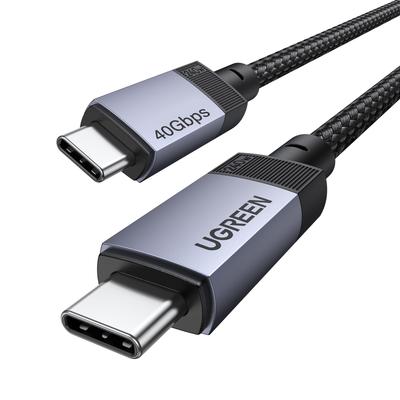 Ugreen Кабель USB4 240 Вт к Thunderbolt Обратная Быстрая 40 Гбит/с Двунаправленный 8K Видео Многофункциональный Кабель с Прочным Нейлоном Совместимый с iPhone 16 MacBook
