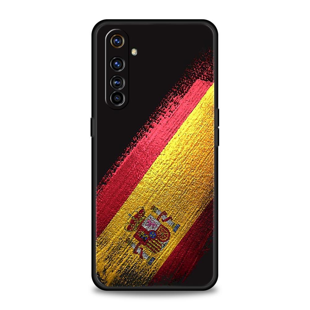 Чехол для телефона Флаг Испании Для Realme 12 11 10 9 8 5G 7 6 GT5 GT3 GT2 Pro Plus C21 C11 C25 C35 GT Neo 2 3 3T 5 Мягкий чехол