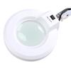 Hand‑free White Magnifying Glass With Light Magnifier Desk Lamp With Clamp And Base Holder