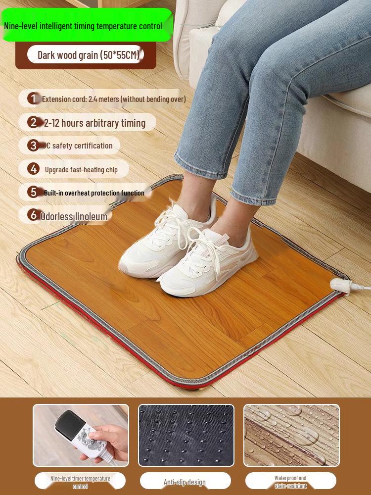 Электрическая грелка для ног: Офисный согревающий коврик для пола для женщин