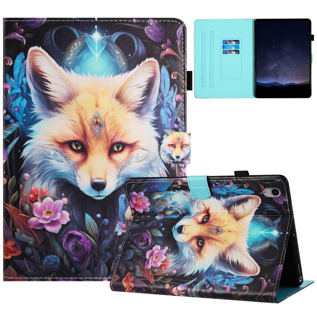 For iPad (2025)/10.9 (2022) Case Pattern Printing Full Protection PU Leather Stand Tablet Cover