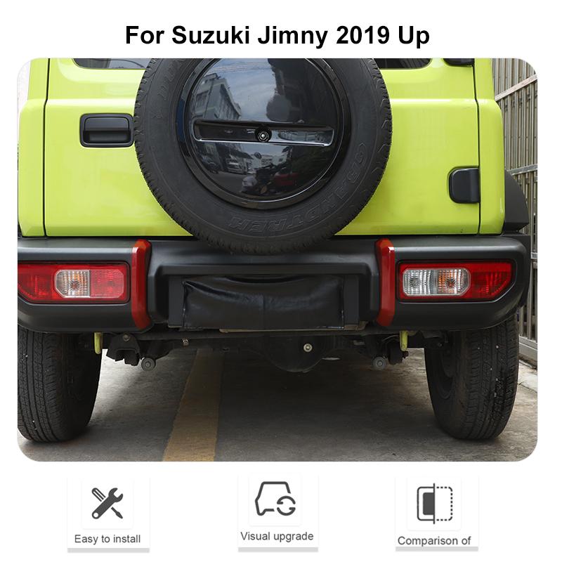 Украшение заднего бампера, наклейка, накладка для Suzuki Jimny 2019, внешние аксессуары для автомобиля
