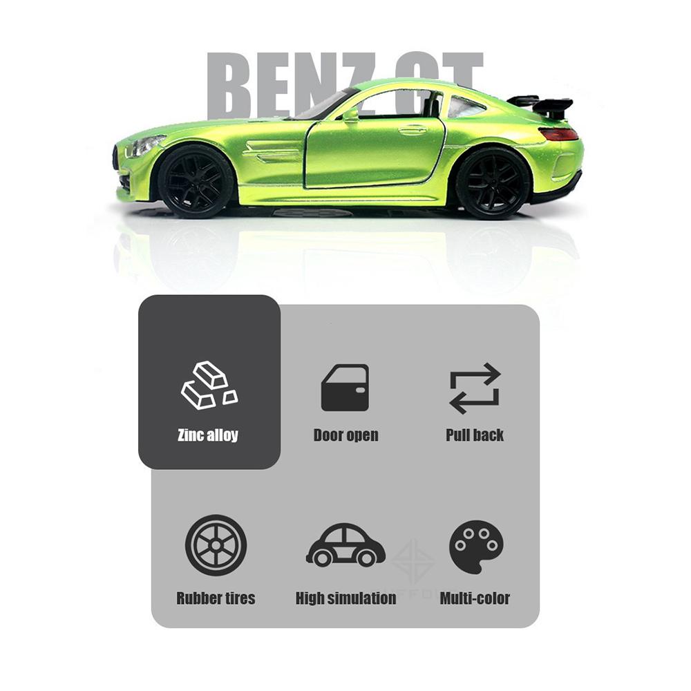 Масштаб 1/36, гоночный автомобиль Benz AMG GT из сплава, литая под давлением модель игрушечного моделирования, модели транспортных средств с откатным механизмом, игрушки для детской коллекции, подарки