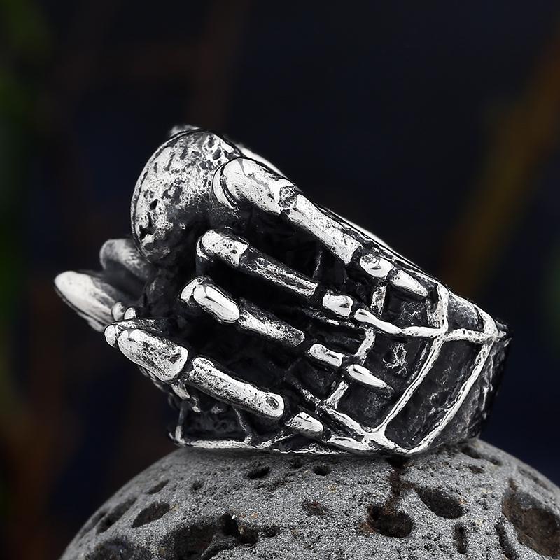 Дропшиппинг 316L кольцо из нержавеющей стали байкер ретро паук кольцо для мужчин мода шикарные необычные украшения для Хэллоуина животных бесплатная доставка