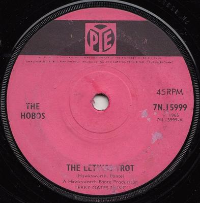 7-дюймовая пластинка HOBOS - The Letkiss Trot 7N15999 Pye Records 1965 UK Поп Б/у