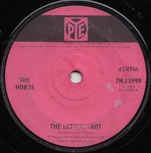 7-дюймовая пластинка HOBOS - The Letkiss Trot 7N15999 Pye Records 1965 UK Поп Б/у
